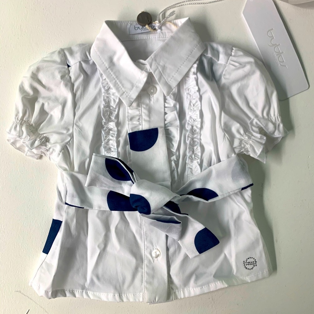 Byblos Shirt with Dots and Ruffles
